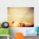 Happy Friends Family Jumping Wall Decal