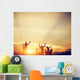 Happy Friends Family Jumping Wall Decal
