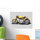 Moto Gialla Old Style Wall Decal