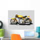 Moto Gialla Old Style Wall Decal