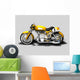 Moto Gialla Old Style Wall Decal