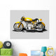 Moto Gialla Old Style Wall Decal