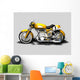 Moto Gialla Old Style Wall Decal