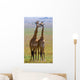 Two Giraffe Savannah Tanzania Wall Decal