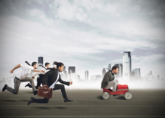 Businesspeople Competing Wall Decal