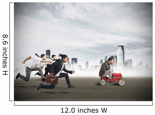 Businesspeople Competing Wall Decal