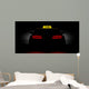 Realistic Car Taxi Back Wall Decal