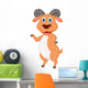 Happy Goat Cartoon Wall Decal Design 1