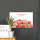 Congrats Rose Flower Cream Wall Decal