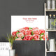 Congrats Rose Flower Cream Wall Decal