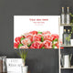 Congrats Rose Flower Cream Wall Decal