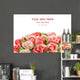 Congrats Rose Flower Cream Wall Decal