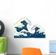 Japanese Hokusai Waves Wall Decal