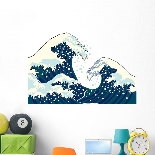 Japanese Hokusai Waves Wall Decal