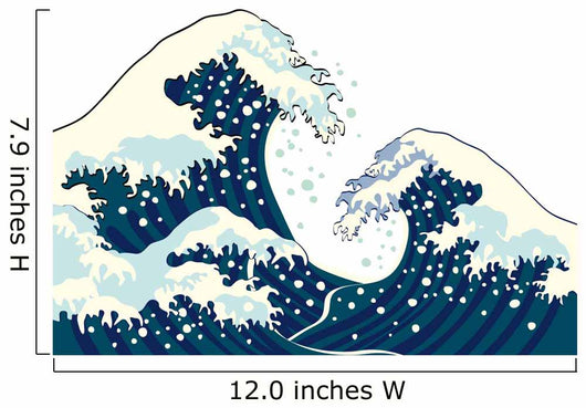Japanese Hokusai Waves Wall Decal