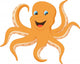 Octopus Cartoon Wall Decal
