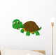 Cute Turtle Cartoon Wall Decal