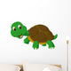 Cute Turtle Cartoon Wall Decal