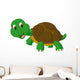 Cute Turtle Cartoon Wall Decal