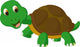 Cute Turtle Cartoon Wall Decal