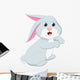 Cute Rabbit Cartoon Wall Decal