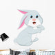 Cute Rabbit Cartoon Wall Decal