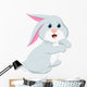 Cute Rabbit Cartoon Wall Decal