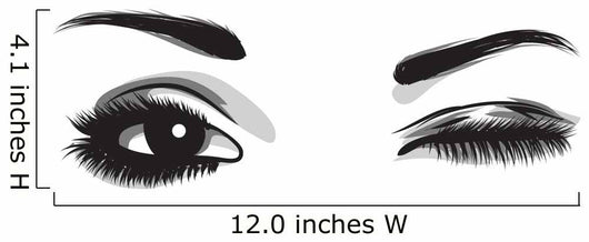 Beautiful Blinking Eyes Wall Decal