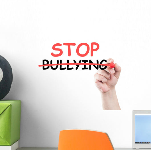 Stop Bullying Concept Text Wall Decal