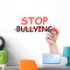 Stop Bullying Concept Text Wall Decal