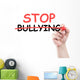 Stop Bullying Concept Text Wall Decal