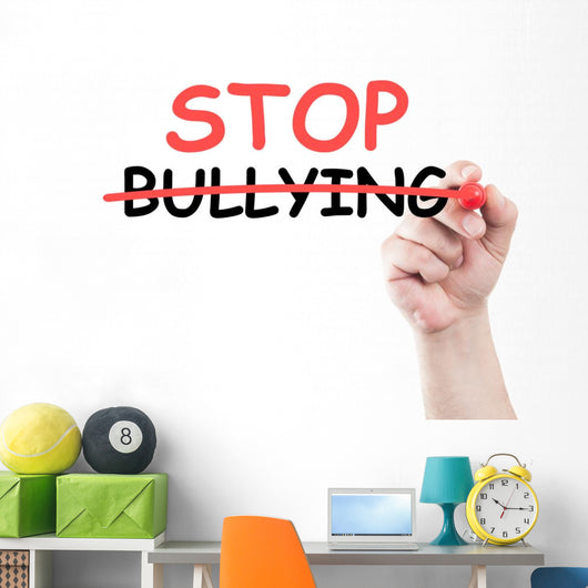 Stop Bullying Concept Text Wall Decal