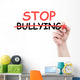 Stop Bullying Concept Text Wall Decal
