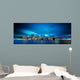 New York Skyline Night Wall Decal Panoramic Wall Decal