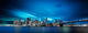 New York Skyline Night Wall Decal Panoramic Wall Decal