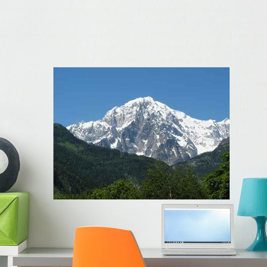 Mont Blanc from Courmayeur Wall Decal