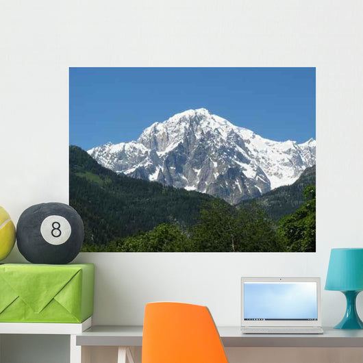 Mont Blanc from Courmayeur Wall Decal