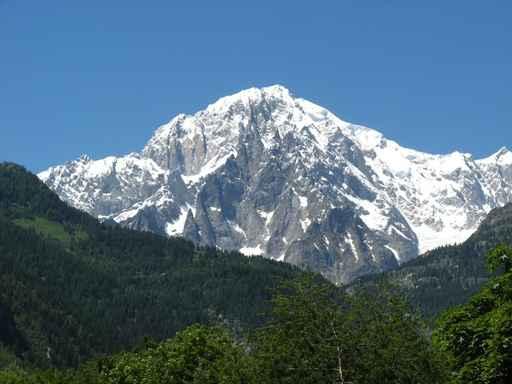 Mont Blanc from Courmayeur Wall Decal