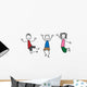 Merry Stick People Wall Decal