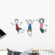 Merry Stick People Wall Decal