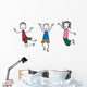 Merry Stick People Wall Decal