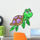 Little Sea Turtle Purple Wall Decal