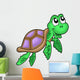 Little Sea Turtle Purple Wall Decal