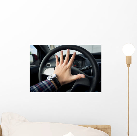 Closeup Shot Angry Driver Wall Decal