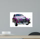 Purple Retro Car Wall Decal