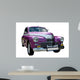 Purple Retro Car Wall Decal