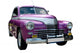Purple Retro Car Wall Decal