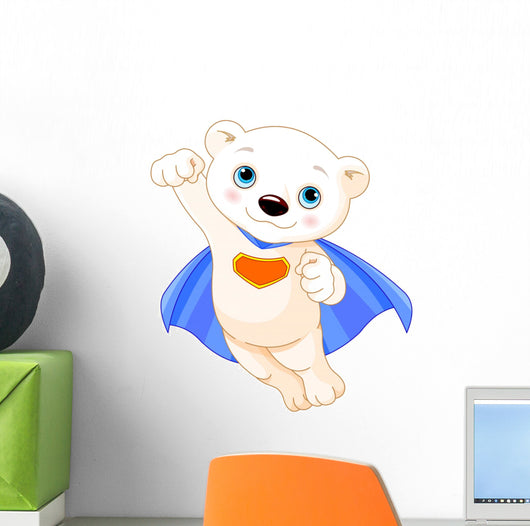 Super Polar Bear Wall Decal
