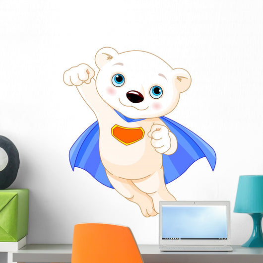 Super Polar Bear Wall Decal
