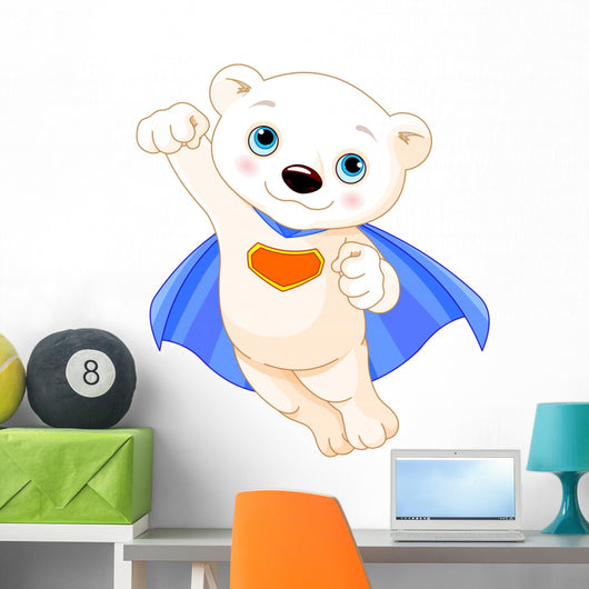 Super Polar Bear Wall Decal